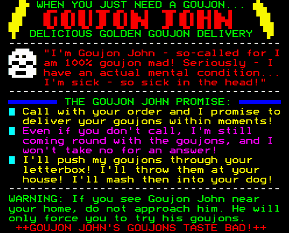 (Goujon John advert)